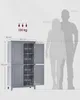 A diagram showing the dimensions of a cabinet, with silhouettes of two people for scale. Produktbild-Vorschau