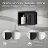 LuxeBath Wandnische aus Edelstahl, 20x30x10 cm, Schwarz, Produktbild-Vorschau 3
