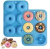 Silikon-Donut-Form – Donut-Form – Donut-Backform – Blau – Produktbild-Vorschau 1