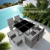 tectake® Rattan Sitzgruppe Bilbao für 4 bis 8 Personen Produktbild-Vorschau 7