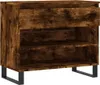 vidaXL Schuhregal Räuchereiche 70x36x60 cm Holzwerkstoff Produktbild-Vorschau 1