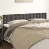 Testiere 2 pz. Velluto grigio scuro 80x5x78/88 cm Anteprima dell’immagine prodotto 2