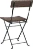 vidaXL Chaises de bistrot 2 pcs. Pliable Marron Poly rotin Voir les images du produit 6