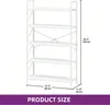 YITAHOME 5-Ebenen Industrielles Bücherregal, 80 x 30 x 158 Produktbild-Vorschau 3