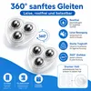 12er Set selbstklebende Schwerlast-Kugelrollen, 360° Produktbild-Vorschau 3