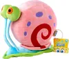 A plush toy of Gary the Snail from SpongeBob SquarePants is displayed on a white background, with its product tag visible. Voir les images du produit