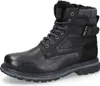 A black leather boot is shown against a white background. Anteprima dell’immagine prodotto