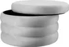 Tabouret ALTU XL rembourré avec rangement - Aspect velours Voir les images du produit 1