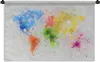 MuchoWow® Wandteppich Wandbehang Weltkarte - Abstrakt - Produktbild-Vorschau 1