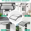 122 x 99 cm Vordach für Haustür Überdachung Haustürvordach Produktbild-Vorschau 3