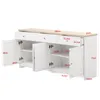 INONEFT Sideboard 160cm mit Holzoptik-Platte, küchenschrank Produktbild-Vorschau 6