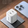 Gan 2 X USB-C 45W rychlonabíječka Qc Pd Ugreen Cd294 - bílá Náhled obrázku produktu 8