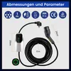 Mobile Wallbox EV 3.5KW Typ 2 Kabellänge 8m 16A 1 Phasig EV Produktbild-Vorschau 3