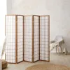 Homestyle4u Paravent Raumteiler 5 teilig Holz Braun Tabak Produktbild-Vorschau 1