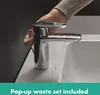 Mitigeur de lavabo HANSGROHE Vernis Blend avec tirette et Voir les images du produit 25
