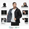 BUBW Herren Softshelljacke wasser- und winddicht mit Kapuze Produktbild-Vorschau 4