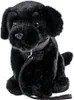 Labrador Kuscheltier schwarz sitzend mit Leine 35 cm Hund Produktbild-Vorschau 1