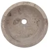 Waschbecken Grau Ø40x15 cm Marmor Produktbild-Vorschau 5