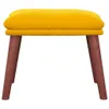 vidaXL Reposapiés amarillo mostaza, 45x29,5x35 cm, Vista previa de la imagen del producto 3