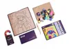 A flat lay of a 3D art kit for painting by numbers, featuring a panda design. Produktbild-Vorschau