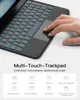 A hand is shown interacting with a keyboard and trackpad, with text and icons illustrating various gestures. Náhled obrázku produktu