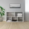 vidaXL Knihovna/bočník bílá 50x25x80 cm Materiál na bázi Náhled obrázku produktu 7