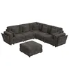 Merax Modulares 6-Sitzer Soffa, U-Ecksofa mit USB & Type-C, Produktbild-Vorschau 9