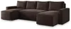 Masseno Ecksofa ASPRA LM mit Schlaffunktion U-Form, Sofa Produktbild-Vorschau 2