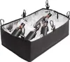 A black insulated cooler bag filled with ice and bottles. Náhled obrázku produktu
