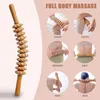 Faszienmassagegerät aus Holz, gebogene Massagerolle aus Produktbild-Vorschau 4