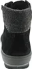 The back view of a black boot with a gray fuzzy cuff. Anteprima dell’immagine prodotto