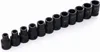 A set of black socket wrenches arranged diagonally on a white background. Náhled obrázku produktu