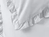 Dreamhome  Renforcé Baumwolle Bettwäsche Rüschen 135x200 Produktbild-Vorschau 2