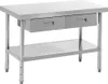 Better Home Edelstahltisch mit 2 Schubladen, ca. 120 x 60 x Produktbild-Vorschau 1