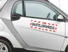INDIGOS UG - Magnetschild Baustellenfahrzeug - mit Streifen Produktbild-Vorschau 2