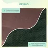 Close-up view of two different fabric textures, likely for a pet product, with descriptive labels. Voir les images du produit