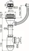 Alcadrain Spülbeckensiphon mit einem Edelstahlgitter DN115 Produktbild-Vorschau 2