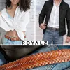ROYALZ Flechtgürtel Leder Gürtel geflochten Herren Damen Produktbild-Vorschau 6