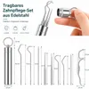 COOL-I® Edelstahl-Zahnstocher Set – 9-teilig, Produktbild-Vorschau 2