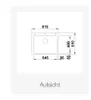 60 cm einbauspüle, schwarzes silgranit Blanco 525941 Produktbild-Vorschau 18