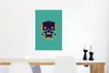 MuchoWow® Poster Roboter - Gesicht - Antenne - Blau - Produktbild-Vorschau 5