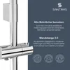 SANTRAS® Brausestange in Chrom - 100 cm Wandstange für Produktbild-Vorschau 2