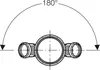 Geberit 390.569.14.1, 180°, 106 mm, 148 mm Náhľad obrázku produktu 4