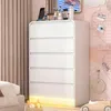Moonbite dressoir met 5 lades, wit, met RGB LED-verlichting Productafbeelding-voorbeeld 6
