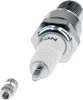 A close-up studio shot of a spark plug and a small metal adapter. Náhľad obrázku produktu