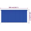 vidaXL Store extérieur 300x140 cm bleu HDPE Voir les images du produit 7
