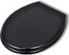 vidaXL Siège de toilette MDF Couvercle Design simple Noir Voir les images du produit 11