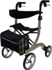 A mobility aid with a seat and storage bag, shown against a white background. Produktbild-Vorschau