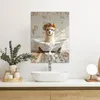 MuchoWow© Wanddeko 50x70 cm - Badezimmer Bilder Lama in der Produktbild-Vorschau 5