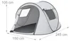 Relaxdays Pop Up Zelt, 2-3 Personen, schneller Aufbau, UV Produktbild-Vorschau 4